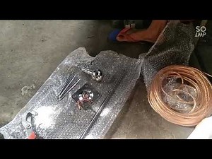 Lightning arrester with grounding rod Installation