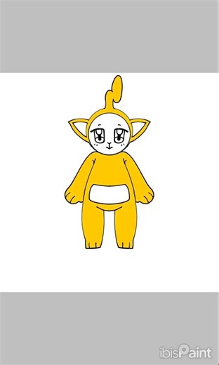 Laa-Laa! #art #ibispaintx #speedpaint #teletubbies #slendytubbies #drawing #digitalart