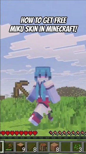 How YOU can get the Hatsune Miku Skin For FREE! #minecraft #miku #freeminecraft