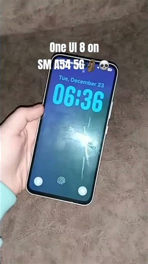 One UI 8 on SM A54 5G🗿💀 #oneui #smartphone #samsung #samsungmembers #android16