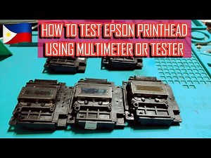 How to test epson printhead using multimeter tester