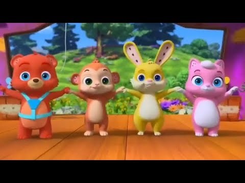 Funny Animals Learn “The Cow Jumped Over The Moon” | Kids Song & Nursery Rhyme