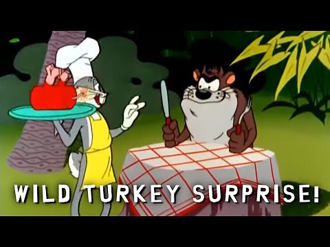 Wild Turkey Surprise Bugs Bunny and Tasmanian Devil Taz Full Clip HD