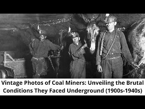 Vintage Photos of Coal Miners: Unveiling the Brutal Conditions They Faced Underground 1900s 1940s