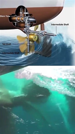 ⚙️ **Ship Propulsion System: Stern Tube, Shafts & Rudder Explained**