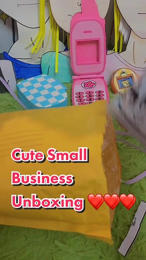 Small Business Unboxing. Lets see what @M1Y@✍️ has in her shop (part 1/2) #smallbusiness #fyp #viral #foryou #cute #art