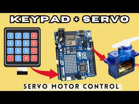Precise Servo Control Arduino Uno R4 Wi Fi Keypad LCD Magic