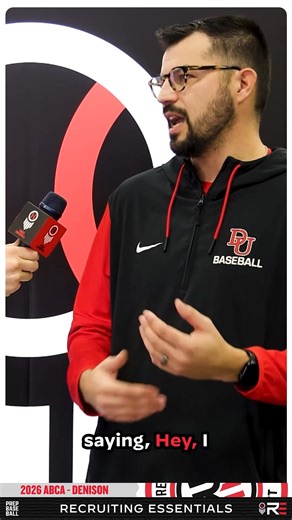 𝐑𝐞𝐜𝐫𝐮𝐢𝐭𝐢𝐧𝐠 𝐄𝐬𝐬𝐞𝐧𝐭𝐢𝐚𝐥𝐬 | 𝗗𝗲𝗻𝗶𝘀𝗼𝗻 𝗨𝗻𝗶𝘃𝗲𝗿𝘀𝗶𝘁𝘆 (𝟮𝟬𝟮𝟲 𝗔𝗕𝗖𝗔) Ryne Romick, Associate Head Coach for 2025 Division III CWS participant Denison University, joined Shooter Hunt at the 2026 ABCA Convention to discuss recent success, recruiting timelines and how prospects can get on Denison’s radar 👀 | Prep Baseball