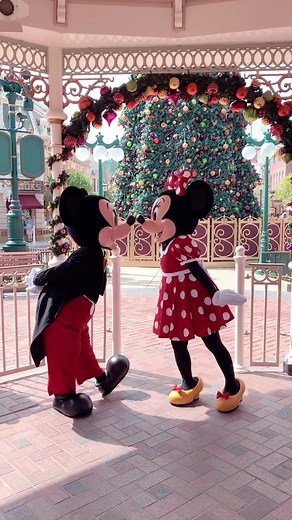 Mickey and Minnie Mouse at Disney World