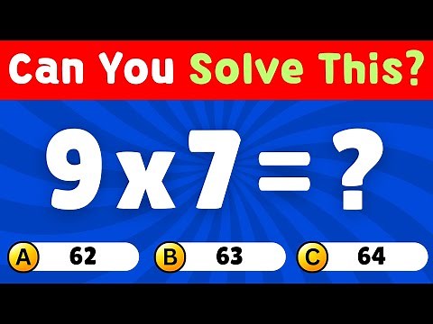 Math Quiz for Grade 3 Multiplication | Fun Math Challenge