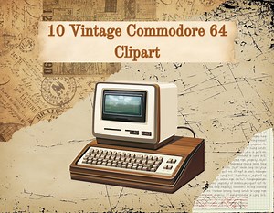 Vintage Commodore 64 Clipart: Retro Computer Graphics (digital Download) - Etsy Australia