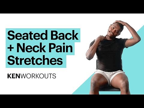 5 Minute Seated Stretches to Relieve Neck, Shoulder, and Back Pain | Desk and Office Exercise