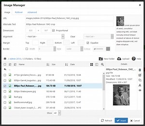 Adding an image to an article (Joomla 5)