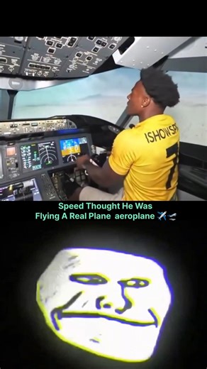 Speed Thought He Was Flying A Real Plane! ✈️😱