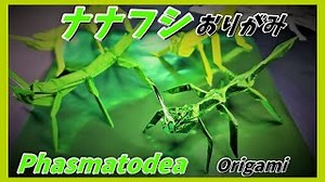 ナナフシおりがみ(Phasmatodea origami) – 虫房のカブクワおりがみ-Chubo’s beetle origami-