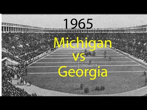 1965 Georgia @ Michigan; College Football