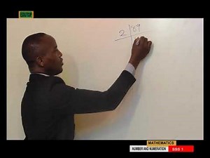 (MATHEMATICS FOR SENIOR SECONDARY SCHOOL SS1) Lesson 1