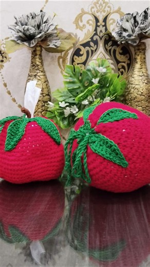 🍎🍓 A sweet crochet duo — Apple & Strawberry! ✨