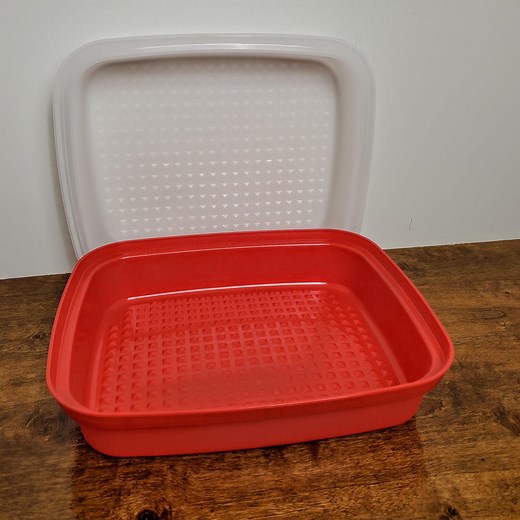Tupperware Season-serve Marinade Container Large Passion Red New BBQ Marinator 1294 - Etsy