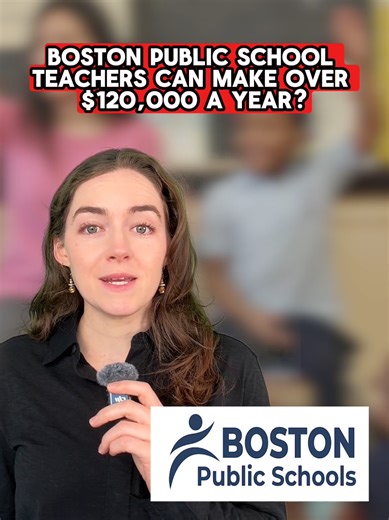 How much do Boston public school teachers make? 👩‍🏫 ✏️ #publicschoolteachers #salary #salarytransparency #bostonschools #jobs