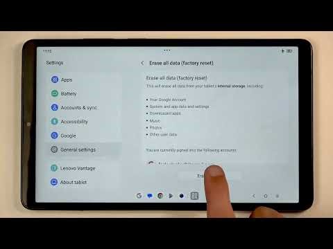 Comment réinitialiser LENOVO Tab One (Factory Reset) – Effacer toutes les données