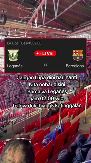 Menurut kalian Pertandingan barcelona vs leganes nanti skor nya berapa gaes ? . . . . . #live #barcelona #leganes #laliga #fyp #foryou