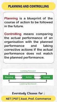 Planning and Controlling in 2 Minutes | UGC NET | PGT | Asst. Prof. Commerce