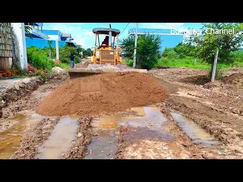 Wonderful Project!!! new Job Expand Basic Road Dozer D31P Clearing & Forest In Areas Flood