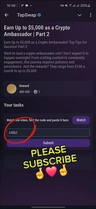 Earn Up to $5,000 as a Crypto Ambassador | Part 2 | Tapswap code kod | 31 Oct | Tapswap Code today
