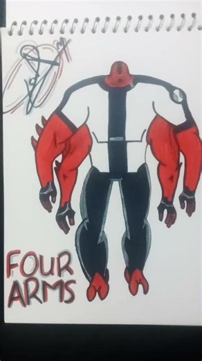 Ben 10 : alien four arms ✨ art #‪@Artcraftodyssey-i5h‬ #ben10