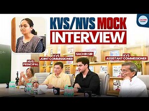 KVS NVS Mock Interview by Sachin Academy Live 1:30pm | Real Panel Experience