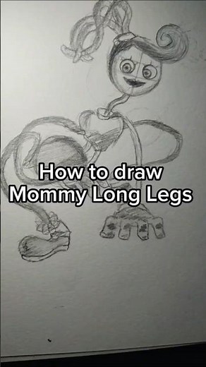 How to draw Mommy Long Legs from Poppy Playtime! Easy! #art #mommylonglegs #poppyplaytime #drawing