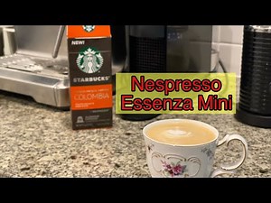 NESPRESSO ESSENZA MINI | Making a Starbucks Cappuccino