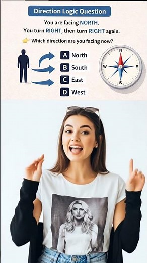 90% Get This Wrong 😳 | Quick Direction Test #brainteaser