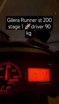 Gilera Runner st 200 vxr stage 1 driver 90 kg custom CVT by bosco_run