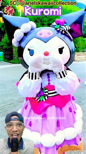 Kuromi, My Melody, Cinnamoroll, Pompompurin, and Hello Kitty Mascots #kuromi #hellokitty #mascot