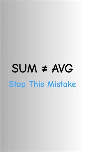 SUM vs AVG in Tableau | Beginner Mistake Explained