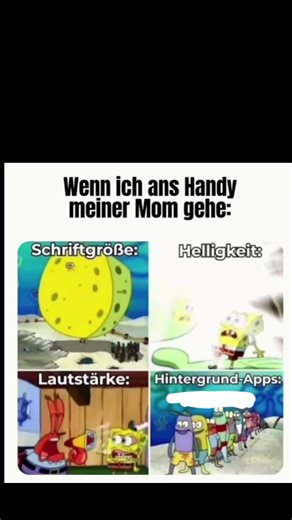 😂😂wenn du ans Handy deiner Mutter gehst Schrift ist immer groß dass sie besser sieht Helligkeit ist am schlimmsten du wirst Blind 😂😂😂 #comedy #fyp #lustig #funnyvideo #mutter