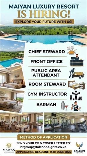 URGENT! 🚨 Maiyan Luxury Resort is Hiring! (6 Positions Open – Apply Before June 15th!)