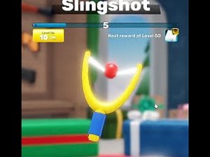 Using slingshot for the first time in Roblox rivals