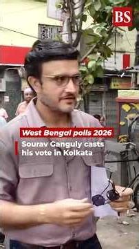 West Bengal polls 2026: Former Indian cricket team captain Sourav Ganguly casts his vote in Kolkata