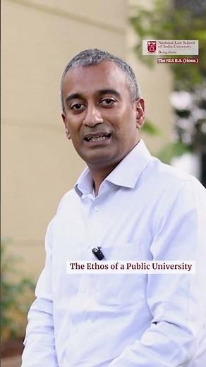 The NLS BA (Hons) Programme: The Ethos of a Public University | NLSIU Vice-Chancellor