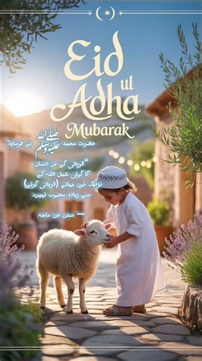 🕌 Eid ul Adha Status, Quotes & Hadiths in Urdu #eiduladha #eid #hadees