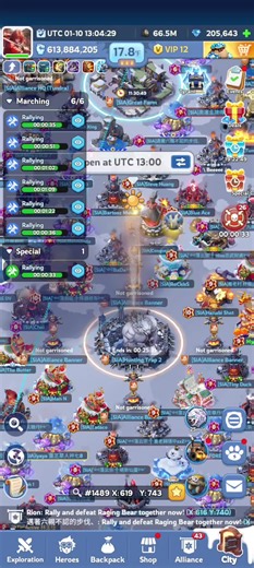 Bear Hunt in White Out Survival Game