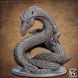 Fire Wurm Miniature - Artisan Guild | Giant Linnorm Model | Wingless Lung Dragon | Dungeons and Dragons | Dnd | Wargaming | Northmen Saga II - Etsy