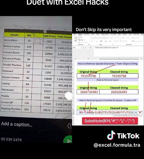 Excel Formula and Tricks على TikTok