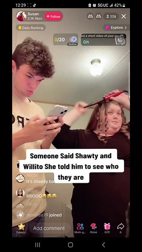 I think it was Willito cause it's a couple on tiktok 😂🤣 #fanpage #shawtybae #tiktoklive #screenrecord #willito #dupes