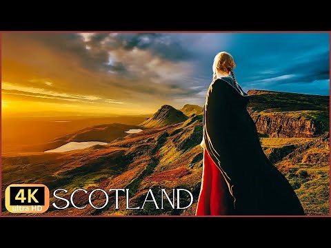 Relaxing Scottish Traditional Celtic Piano Music with Stunning 4K Scotland Scenic Film