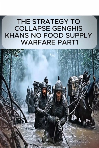 The strategy to collapse genghis khans no food supply warfare #mongol #vikings #ancienthistory #war #medieval