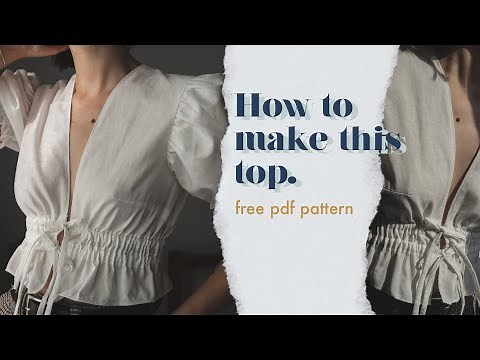 FRONT TIE TOP TUTORIAL (FREE PDF PATTERN)